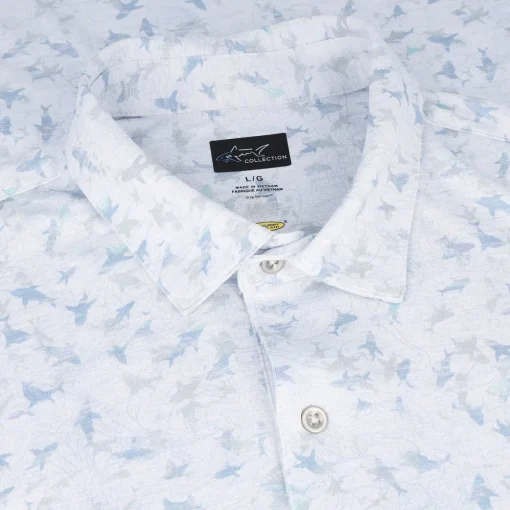 Greg Norman Sea Shark ML75 Polo Shirt Polo Short Sleeve Golf Apparel