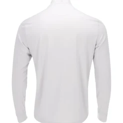 Greg Norman Shiver Shark Print Warp-Knit 1/4 Zip Outerwear Pullover Golf Apparel
