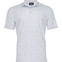 Greg Norman Skywriting Shirt Polo Short Sleeve Golf Apparel