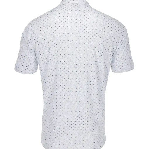 Greg Norman Skywriting Shirt Polo Short Sleeve Golf Apparel