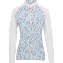 Greg Norman Solar XP Paisley Print 1/2 Zip Outerwear Pullover Golf Apparel