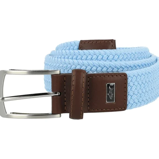 Greg Norman Solid Braided Stretch Accessories Belts Golf Apparel