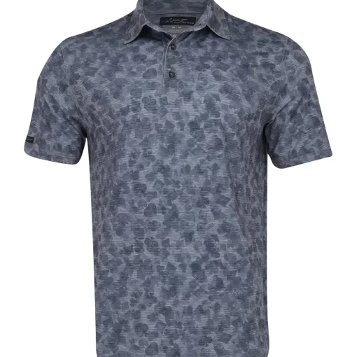 Greg Norman Solitaire ML75 Stretch Shirt Polo Short Sleeve Golf Apparel