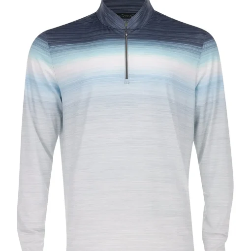 Greg Norman Sunset Ombre Outerwear 1/4 Zip Golf Apparel
