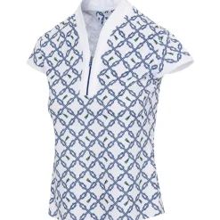 Greg Norman Taromina Capped-Sleeve Shirt Polo Short Sleeve Golf Apparel