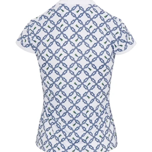 Greg Norman Taromina Capped-Sleeve Shirt Polo Short Sleeve Golf Apparel