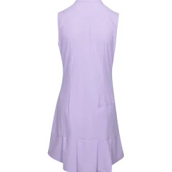 Greg Norman Tech Warp-Knit Sleeveless Zip Dress Polo Short Sleeve Golf Apparel