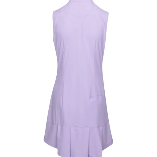 Greg Norman Tech Warp-Knit Sleeveless Zip Dress Polo Short Sleeve Golf Apparel