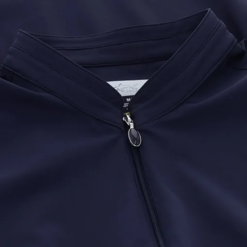 Greg Norman Tech Warp-Knit Sleeveless Zip Dress Polo Short Sleeve Golf Apparel