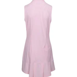 Greg Norman Tech Warp-Knit Sleeveless Zip Dress Polo Short Sleeve Golf Apparel