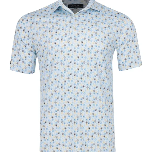 Greg Norman Tee Time ML75 Stretch Shirt Polo Short Sleeve Golf Apparel