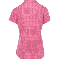 Greg Norman Trellis Jacquard Button Shirt Polo Short Sleeve Golf Apparel