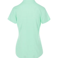 Greg Norman Trellis Jacquard Button Shirt Polo Short Sleeve Golf Apparel