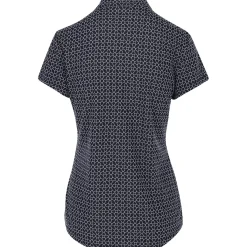 Greg Norman Trellis Jacquard Button Shirt Polo Short Sleeve Golf Apparel