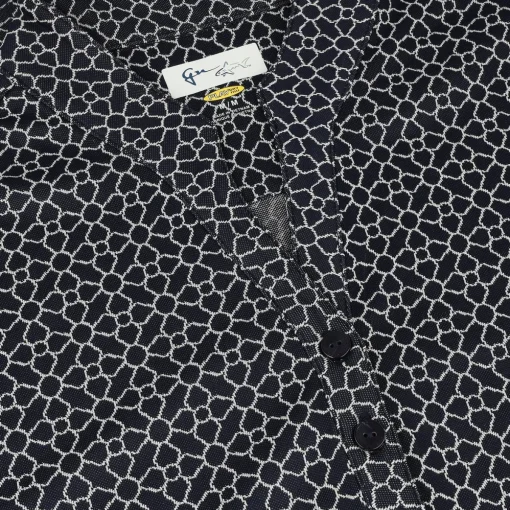 Greg Norman Trellis Jacquard Button Shirt Polo Short Sleeve Golf Apparel