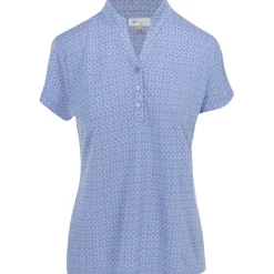 Greg Norman Trellis Jacquard Button Shirt Polo Short Sleeve Golf Apparel