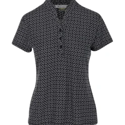 Greg Norman Trellis Jacquard Button Shirt Polo Short Sleeve Golf Apparel