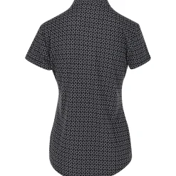 Greg Norman Trellis Jacquard Button Shirt Polo Short Sleeve Golf Apparel