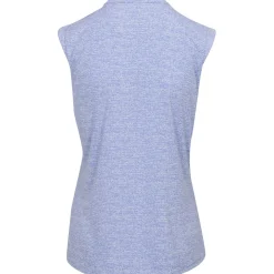 Greg Norman Tweed Jacquard Sleeveless Zip Mock Shirt Polo Short Sleeve Golf Apparel