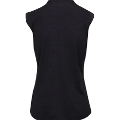 Greg Norman Tweed Jacquard Sleeveless Zip Mock Shirt Polo Short Sleeve Golf Apparel