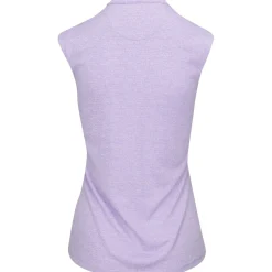 Greg Norman Tweed Jacquard Sleeveless Zip Mock Shirt Polo Short Sleeve Golf Apparel