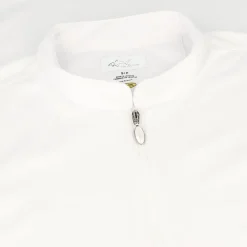 Greg Norman Tweed Jacquard Sleeveless Zip Mock Shirt Polo Short Sleeve Golf Apparel