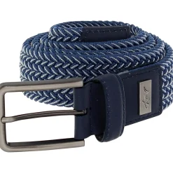 Greg Norman Two-Tone Braided Stretch Accessories Belts Golf Apparel