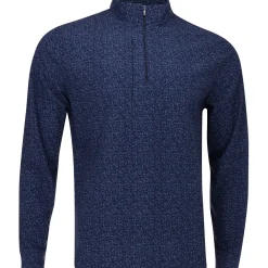 Greg Norman Weatherknit Boomerang Stretch 1/4 Zip Outerwear Pullover Golf Apparel