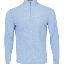 Greg Norman Weatherknit Boomerang Stretch 1/4 Zip Outerwear Pullover Golf Apparel
