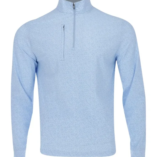 Greg Norman Weatherknit Boomerang Stretch 1/4 Zip Outerwear Pullover Golf Apparel