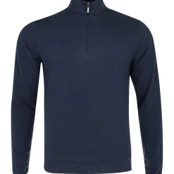 Greg Norman Weatherknit Lined 1/4 Zip Windsweater Outerwear Pullover Golf Apparel
