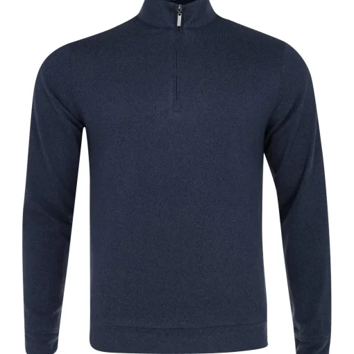 Greg Norman Weatherknit Lined 1/4 Zip Windsweater Outerwear Pullover Golf Apparel