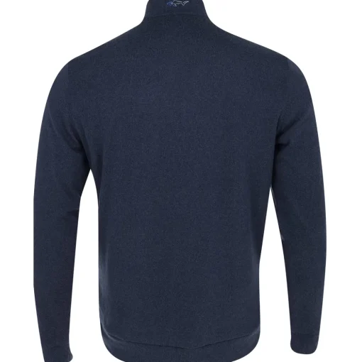Greg Norman Weatherknit Lined 1/4 Zip Windsweater Outerwear Pullover Golf Apparel