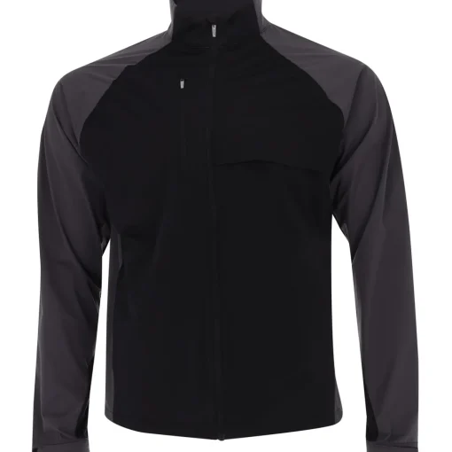 Greg Norman Weatherknit L/S Block Full Zip Jacket Rainwear Rain Jacket Golf Apparel