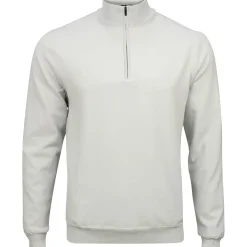 Greg Norman WeatherKnit Performance Blend Lined 1/4 Zip Wind Outerwear Pullover Golf Apparel
