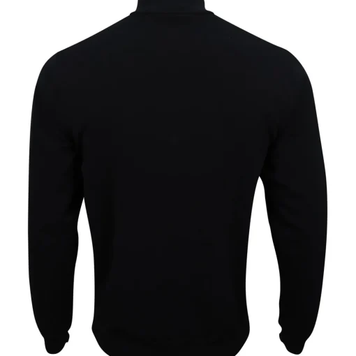 Greg Norman WeatherKnit Performance Blend Lined 1/4 Zip Wind Outerwear Pullover Golf Apparel