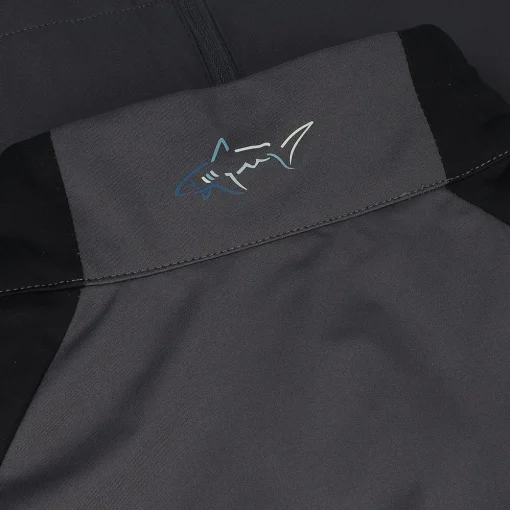 Greg Norman Weatherknit S/S Block Full Zip Jacket Rainwear Rain Shirt Golf Apparel