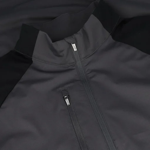 Greg Norman Weatherknit S/S Block Full Zip Jacket Rainwear Rain Shirt Golf Apparel