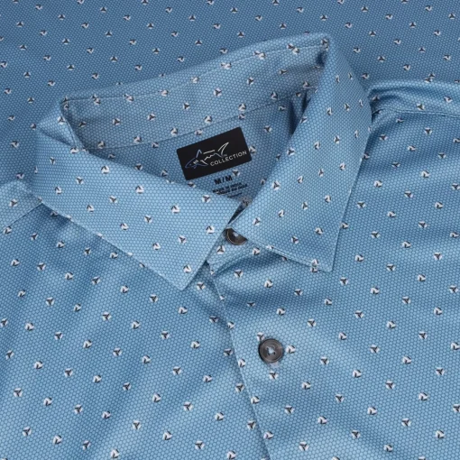Greg Norman X-Lite Treasures Shirt Polo Short Sleeve Golf Apparel