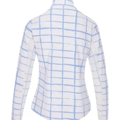 IBKUL Cordova LS Zip Mock Shirt Polo Long Sleeve Golf Apparel