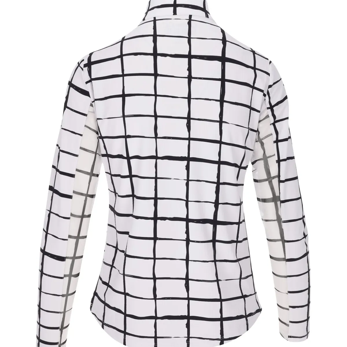 IBKUL Cordova LS Zip Mock Shirt Polo Long Sleeve Golf Apparel