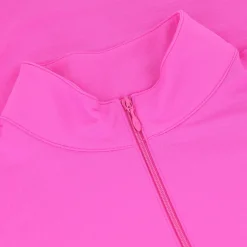 IBKUL Essential LS Zip Mock Shirt Polo Long Sleeve Golf Apparel