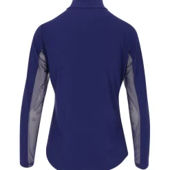 IBKUL Essential LS Zip Mock Shirt Polo Long Sleeve Golf Apparel