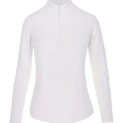 IBKUL Essential LS Zip Mock Shirt Polo Long Sleeve Golf Apparel