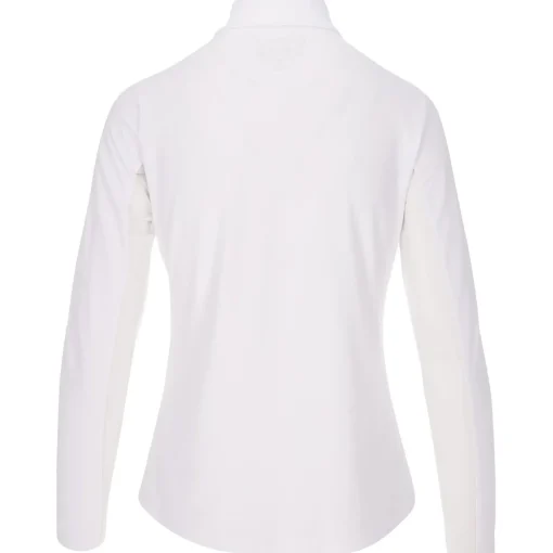 IBKUL Essential LS Zip Mock Shirt Polo Long Sleeve Golf Apparel
