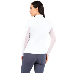 IBKUL Essential LS Zip Mock Shirt Polo Long Sleeve Golf Apparel