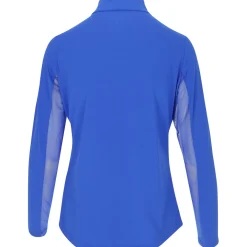 IBKUL Essential LS Zip Mock Shirt Polo Long Sleeve Golf Apparel