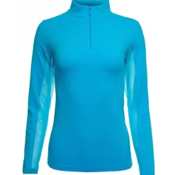 IBKUL Solid 1/4 Zip Mock Neck Outerwear Pullover Golf Apparel