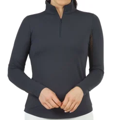 IBKUL Solid 1/4 Zip Mock Neck Outerwear Pullover Golf Apparel