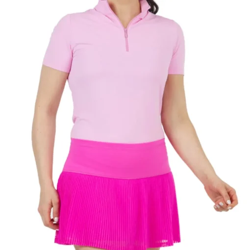 IBKUL Solid Mesh 13" Skort Regular Golf Apparel